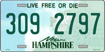 NH license plate 3092797
