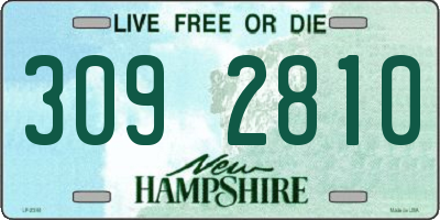 NH license plate 3092810
