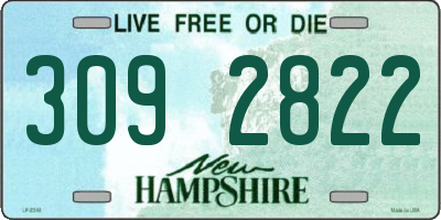 NH license plate 3092822