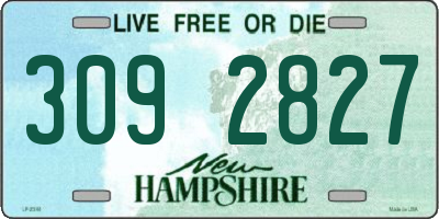 NH license plate 3092827
