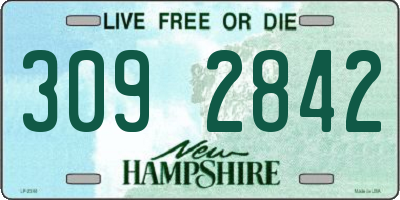 NH license plate 3092842