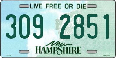 NH license plate 3092851