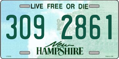 NH license plate 3092861