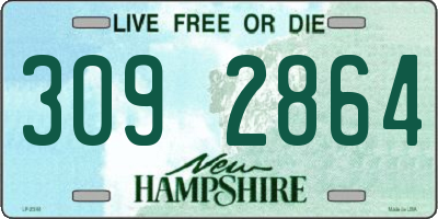 NH license plate 3092864