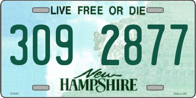 NH license plate 3092877