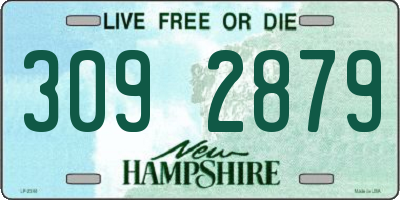 NH license plate 3092879