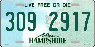 NH license plate 3092917