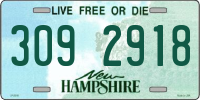 NH license plate 3092918