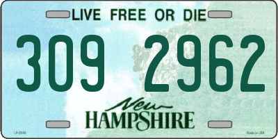 NH license plate 3092962
