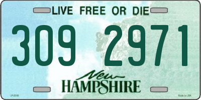 NH license plate 3092971