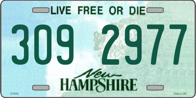 NH license plate 3092977