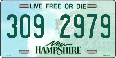 NH license plate 3092979