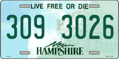 NH license plate 3093026