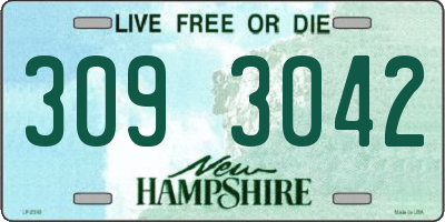 NH license plate 3093042
