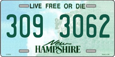 NH license plate 3093062
