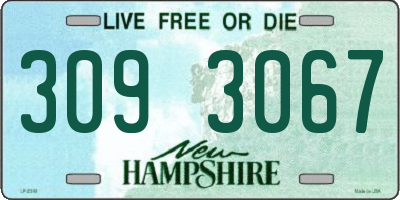 NH license plate 3093067