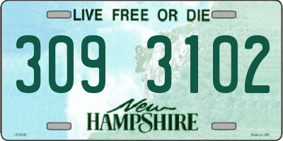 NH license plate 3093102