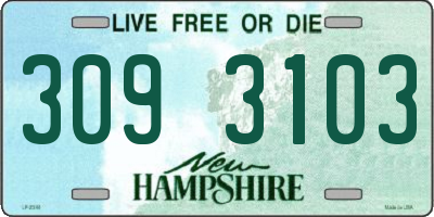 NH license plate 3093103
