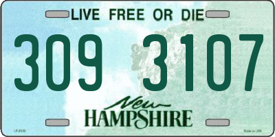 NH license plate 3093107