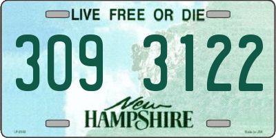 NH license plate 3093122