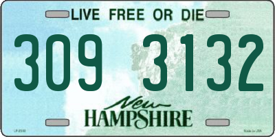 NH license plate 3093132