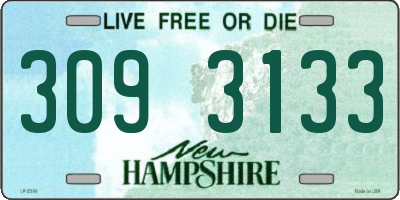NH license plate 3093133
