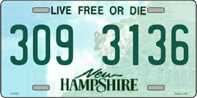 NH license plate 3093136