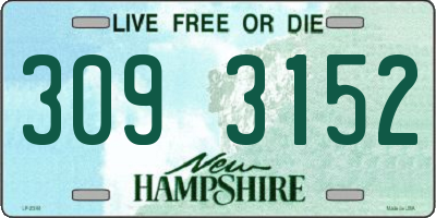 NH license plate 3093152