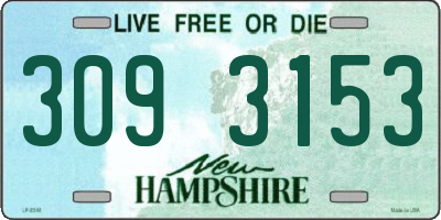 NH license plate 3093153