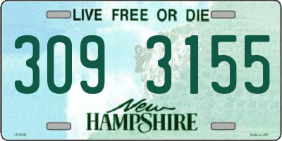 NH license plate 3093155