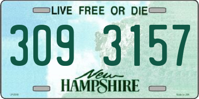 NH license plate 3093157