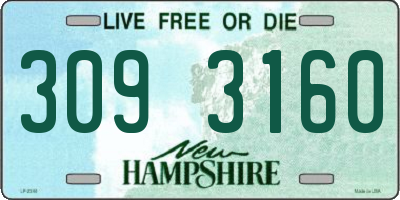 NH license plate 3093160