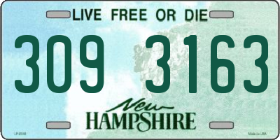 NH license plate 3093163