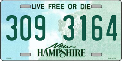 NH license plate 3093164