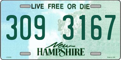 NH license plate 3093167