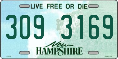 NH license plate 3093169