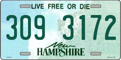 NH license plate 3093172