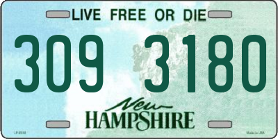 NH license plate 3093180