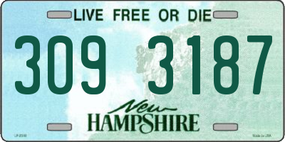 NH license plate 3093187