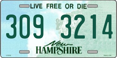NH license plate 3093214