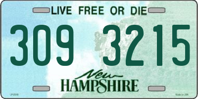 NH license plate 3093215