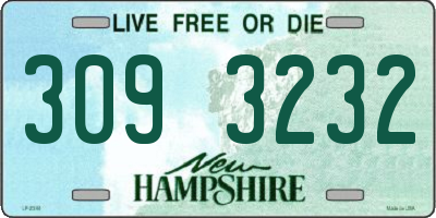 NH license plate 3093232