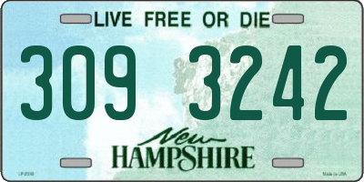 NH license plate 3093242