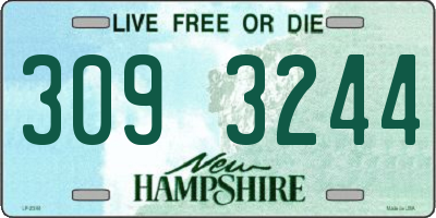 NH license plate 3093244