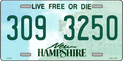 NH license plate 3093250
