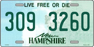 NH license plate 3093260
