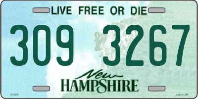 NH license plate 3093267