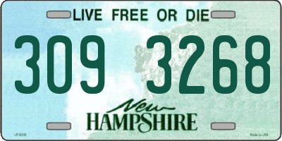 NH license plate 3093268