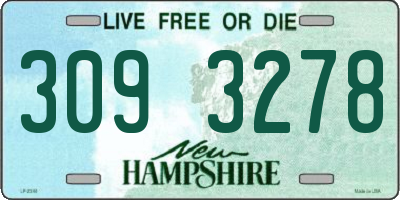 NH license plate 3093278