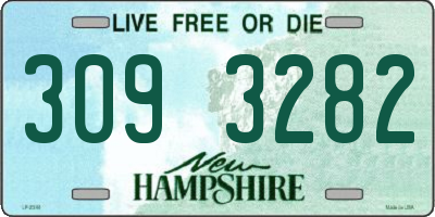 NH license plate 3093282